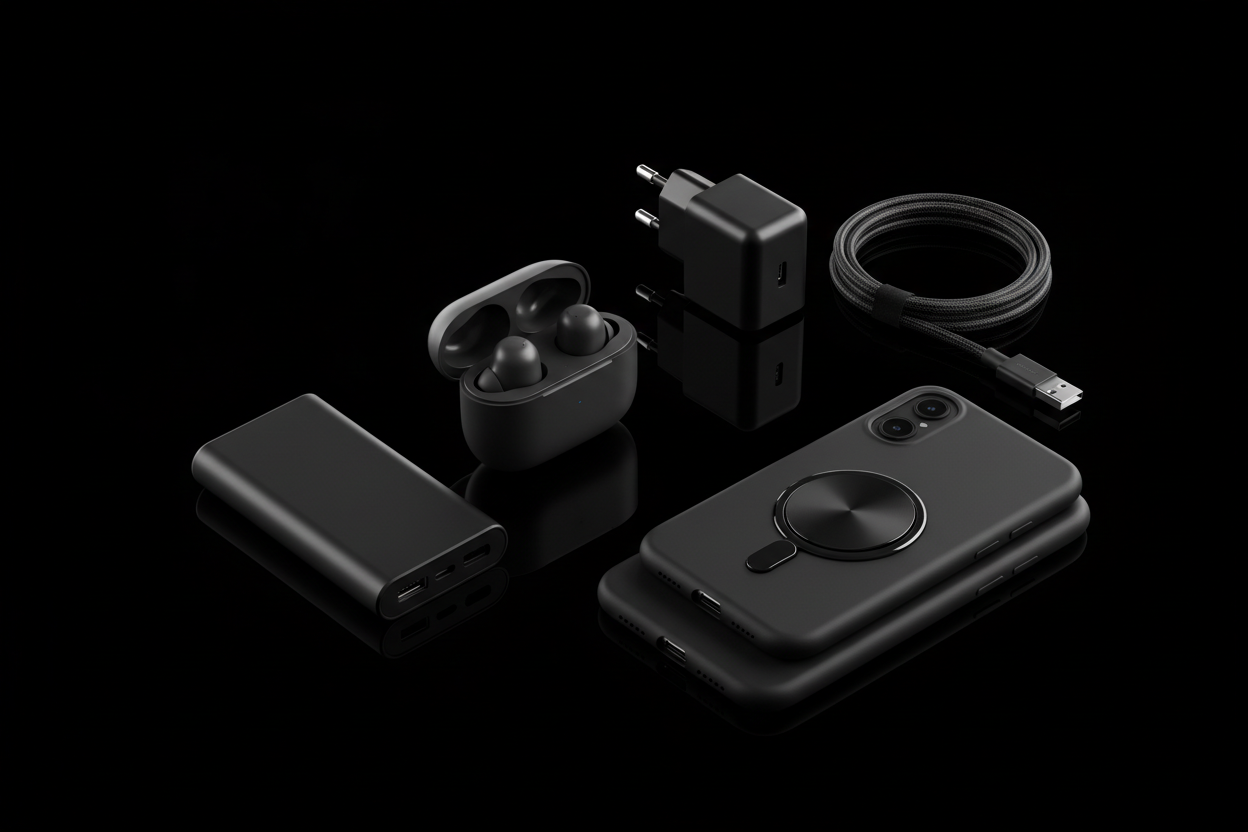 Accesorios tech NOTek fondo negro